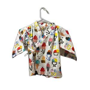 Monoprix Iris de Mouy Dress Toddler size 2/3 Rainbow ice Cream Novelty Dopamine